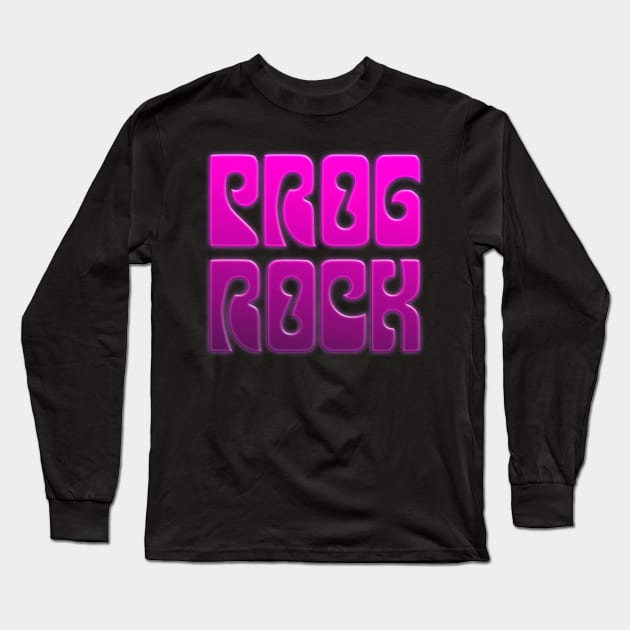 Prog Rock • Retro Styled Design Long Sleeve T-Shirt by DankFutura